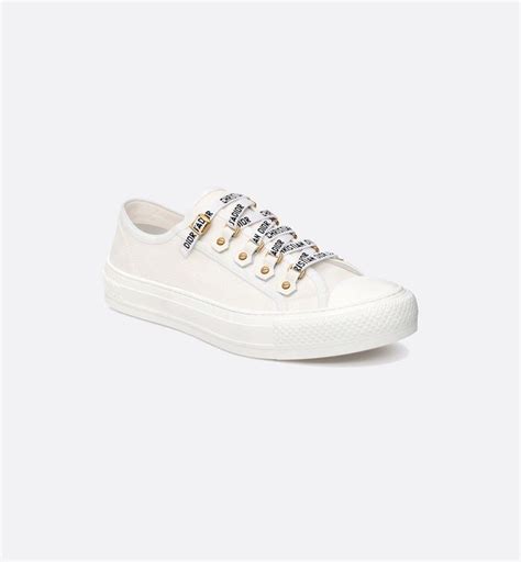 Walk'n'Dior Sneaker White Cotton Canvas.